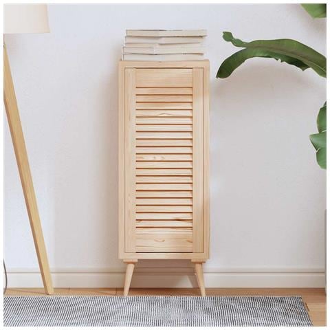 Anta Con Design A Lamelle 69x29,5 Cm In Legno Di Pino - Foto 1