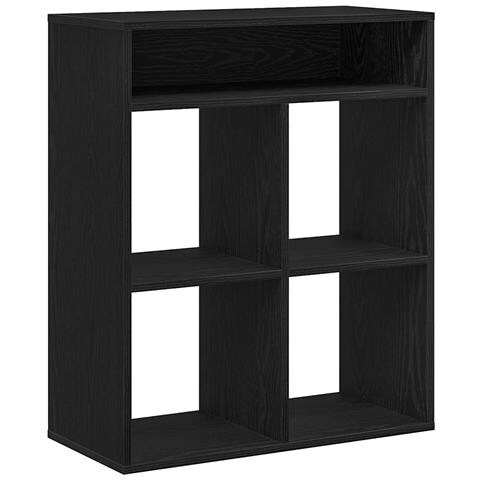 Libreria Nera 66x31x80 Cm In Legno Multistrato - Foto 2