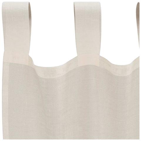 Tende In Voile Con Linguetta 2 Pz Crema - Foto 8