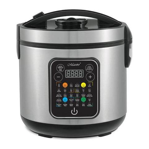 Maestro Mr-794 Apparecchio Multi-cottura 5 L 900 W Nero, Acciaio Satinato - Foto 1
