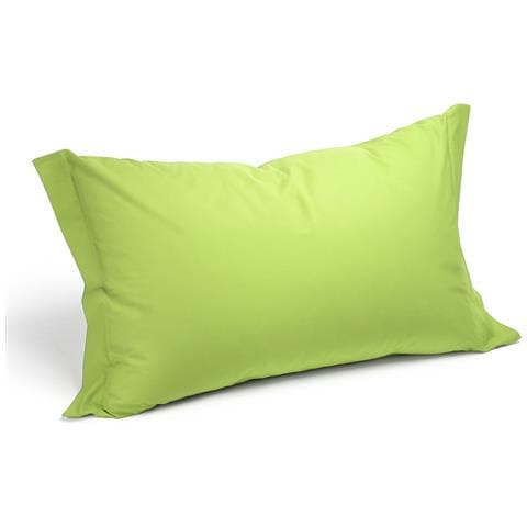 Coppia Federe In Cotone Colore Verde Misura Standard - Foto 2
