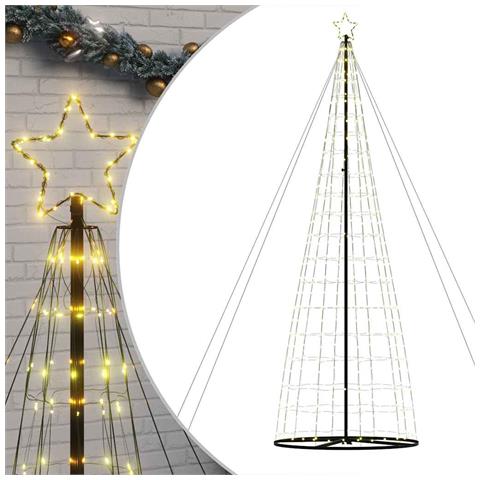 Albero di Natale a LED 1534 LED Bianco Caldo 503 cm - Foto 1