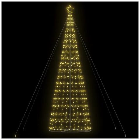 Albero di Natale a LED 1534 LED Bianco Caldo 503 cm - Foto 2