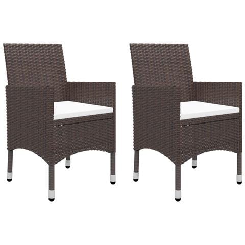 Set Mobili da Pranzo per Giardino 5 pz Marrone - Foto 2