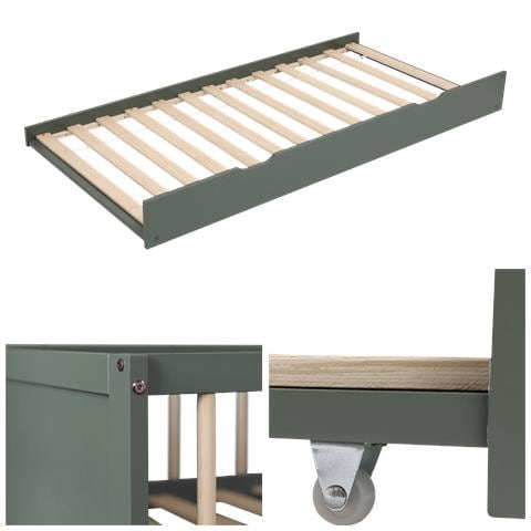 Letto A Scomparsa Per Bambini 190x90cm Verde Adam - Foto 11