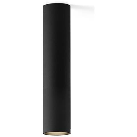 Portalampada A Soffitto Nero Opaco H 300mm Ø 55mm - Foto 1