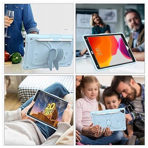 Custodia Per Ipad 10.2"" 2020/2019 Con Supporto E Tracolla Blu - Foto 2
