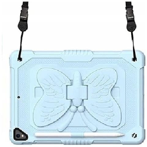 Custodia Per Ipad 10.2"" 2020/2019 Con Supporto E Tracolla Blu - Foto 4