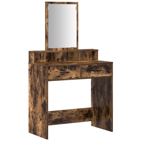 Toeletta con cassetti in rovere affumicato 79x41x140 cm - Foto 1