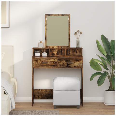 Toeletta con cassetti in rovere affumicato 79x41x140 cm - Foto 2