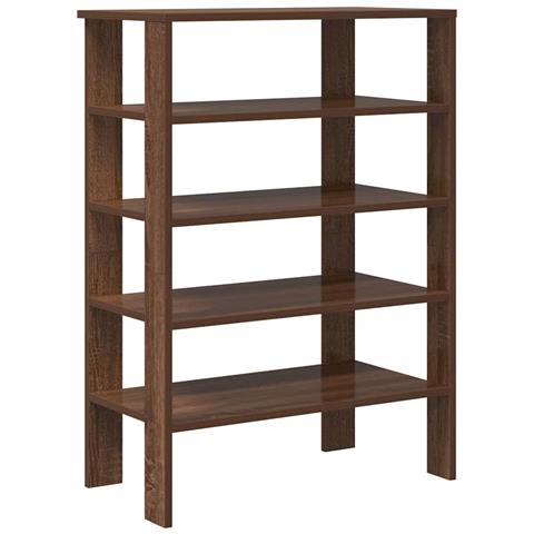 Scarpiera Rovere Marrone 61x32x87,5 cm in Truciolato - Foto 1