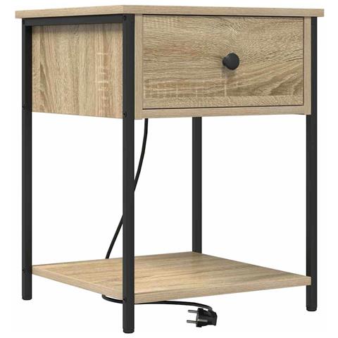 Armadio da Notte con cassetto rovere sonoma 42 x 41 x 56 cm - Foto 1