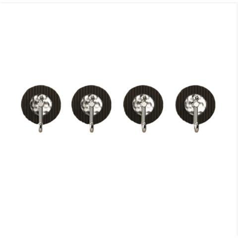 Set Di 4 Ganci Adesivi Forti Senza Trapano - Appendere Senza Danni Transparent Gray - Foto 1