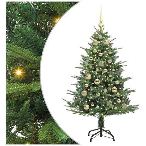 Albero di Natale artificiale preilluminato con set di palline - Foto 1