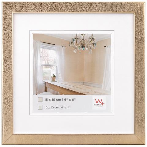 Peppers Struttura In Legno 15x15 Cm, Oro - Foto 1