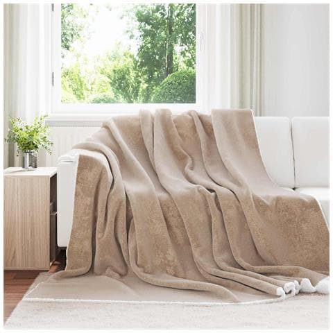 Coperta Cammello 240 x 270 cm Panno - Foto 2