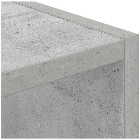 Comodino Grigio cemento 35 x 32 x 68,5 cm Legno multistrato - Foto 9