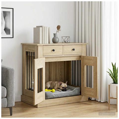 Mobile da cassa per cani Rovere Sonoma 80 x 47,5 x 80 cm - Foto 2