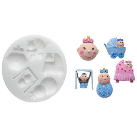 Stampo In Silicone Baby Nascita Battesimo - Foto 5