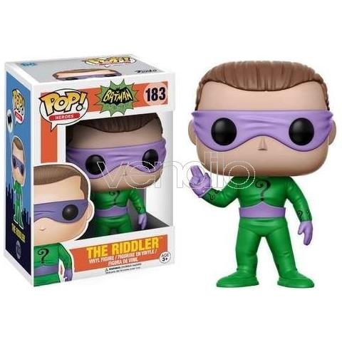 Batman Serie Tv Pop Heroes Vinile Figura L Enigmista 9 Cm - Foto 3