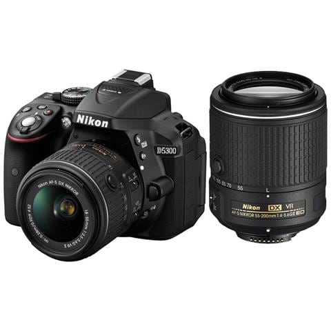 D5300 + Afp Dx Nikkor 18-55mm F / 3.5-5.6g Vr + Afs Dx Nikkor 55-200mm F / 4-5.6g Ed Vr Ii + Borsa - Foto 1