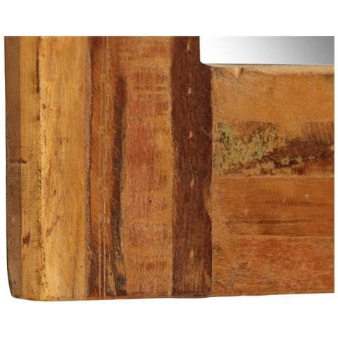 Specchio Da Parete In Legno Massello Di Recupero 60x60 Cm - Foto 2