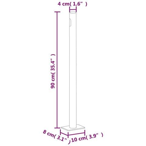 Tenda Laterale Retrattile per Patio 140x500 cm Crema - Foto 2