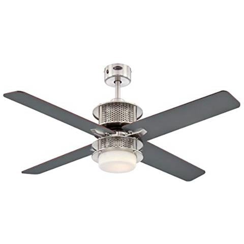 Oscar Ceiling Fan, Brushed Nickel, 122 Cm - Foto 3