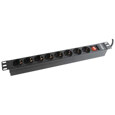 EG-PDU-012 8AC outlet (s) 1U Nero unità di distribuzione dell'energia (PDU) - Foto 1