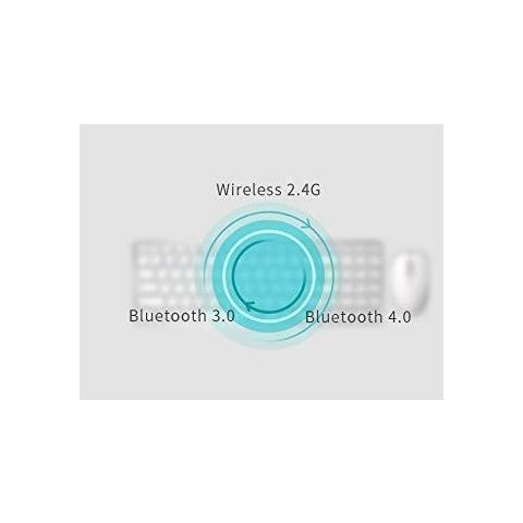 Tastiera e Mouse Wireless 18136  (Layout Tedesco) Colore Bianco - Foto 2