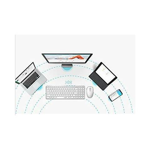 Tastiera e Mouse Wireless 18136  (Layout Tedesco) Colore Bianco - Foto 3