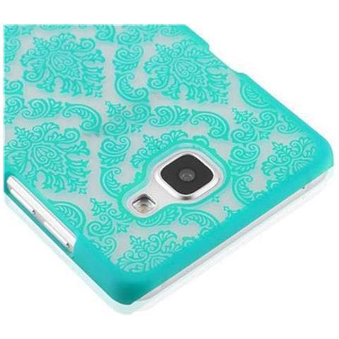 Custodia Compatibile Con Samsung Galaxy A5 2016 In Verde - Hard Case Coperchio Protettivo Con Disegno Floreale Paisley Henné Contro I Graffi E Gli Urti - Foto 5