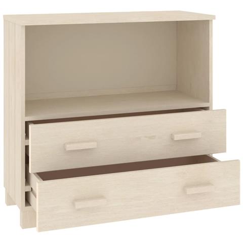 Credenza Miele 85x35x80 Cm In Legno Massello Di Pino - Foto 9