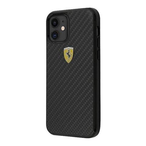 Ferrari Hard Cover On Track Silicone Black, For Apple Iphone 12 Mini, Fessihcp12sbk (fessihcp12sbk) - Foto 1