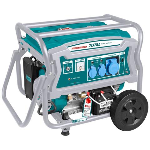 Generatore A Benzina 6,5kw, 25l / 15hp / 9 Ore / 3000rpm, Serie Industrial (tp165006) - Foto 1