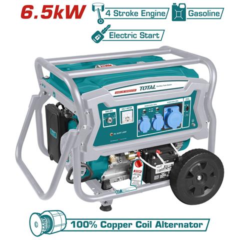 Generatore A Benzina 6,5kw, 25l / 15hp / 9 Ore / 3000rpm, Serie Industrial (tp165006) - Foto 3