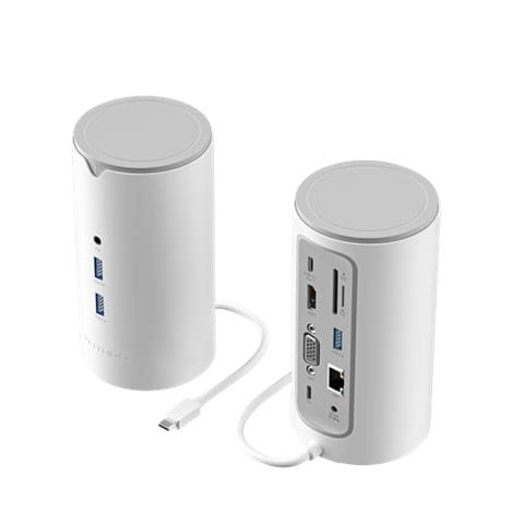TPHWC-EU replicatore di porte e docking station per laptop Cablato USB 3.2 Gen 1 (3.1 Gen 1) Type-C Bianco - Foto 1
