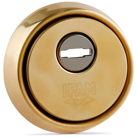 Scudo Di Sicurezza Con Foro A Chiave Es610l Dorato Acciaio Ottone Ø 64 Mm - Foto 1