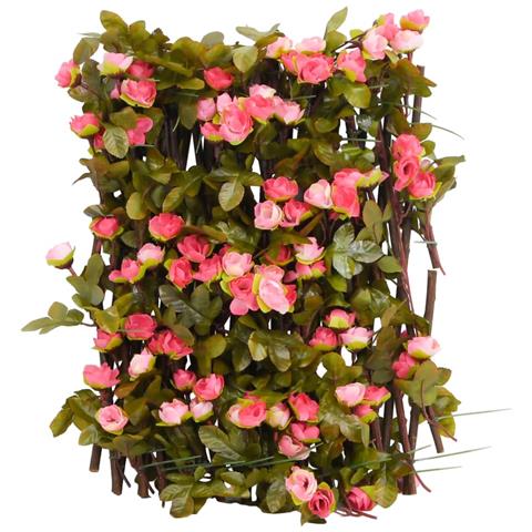 Traliccio Edera Artificiale Espandibile 5pz Rosa Scuro 180x20cm - Foto 7