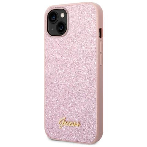 Cover Per Iphone 14 Tpu Glitter Script, Rosa - Foto 1