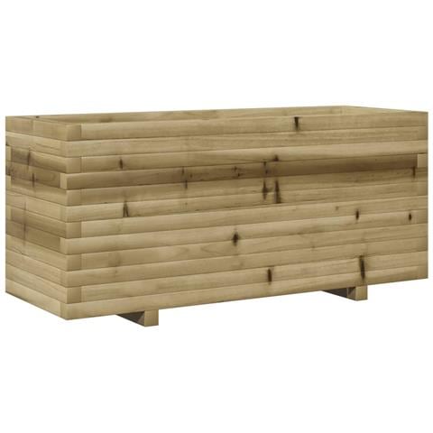 Fioriera Da Giardino 110x40x49,5 Cm In Legno Di Pino Impregnato - Foto 2