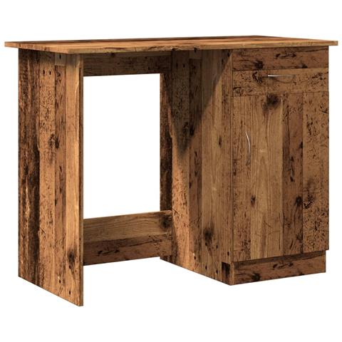 Scrivania Legno Antico 100x50x76 Cm In Legno Multistrato - Foto 2