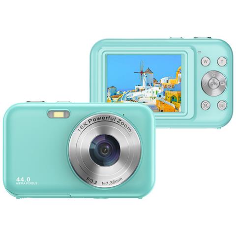 Fotocamera Digitale Con 1080p, 44mp, Zoom 16x, Schermo Da 2,4 Pollici Blue - Foto 1