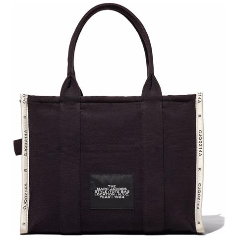 The Large Tote Black Borse Tote Cotone Borse Donna Nero Eu One Size, M0017048 - Foto 2