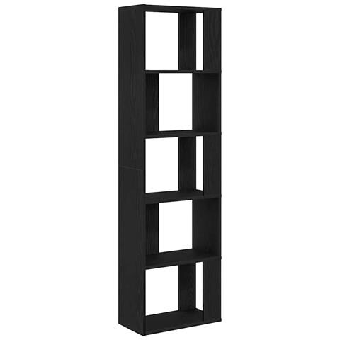 Libreria /Divisorio Rovere Nero 45x24x159 cm Legno Multistrato - Foto 2