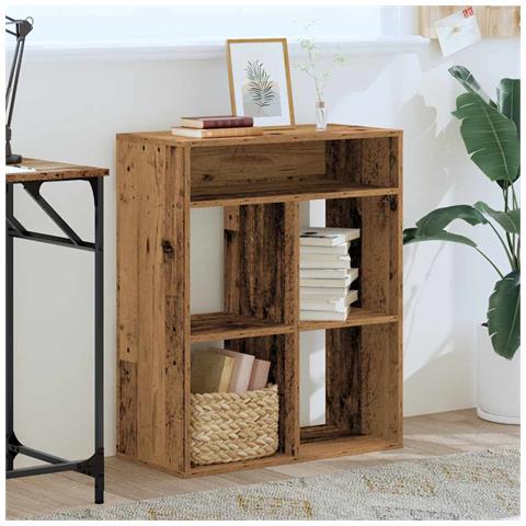 Libreria Legno Antico 66x31x80 Cm In Legno Multistrato - Foto 3