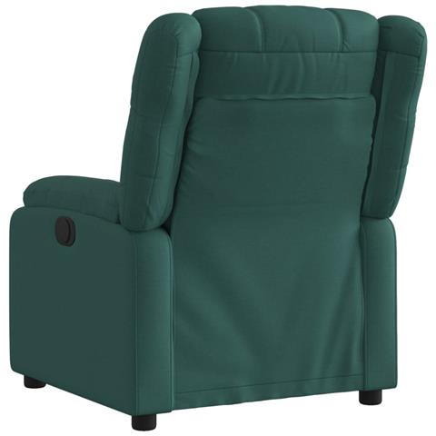 Poltrona Reclinabile In Tessuto Verde Scuro - Foto 3