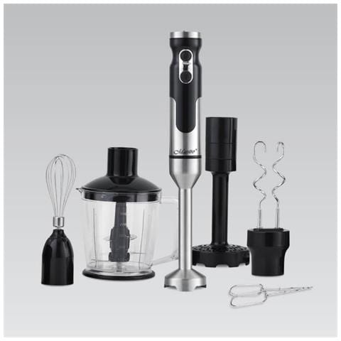 Frullatore a Immersione MR-567 con Accessori 2 Liveli di Velocità Potenza 1000 W Colore Nero Acciaio Innossidabile - Foto 2