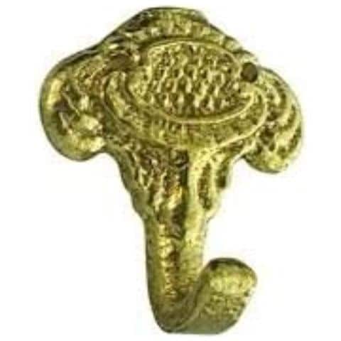 2 Pezzi - Ganci Decorativi In Ottone Lucido Per Quadri - Con Chiodi - Foto 1