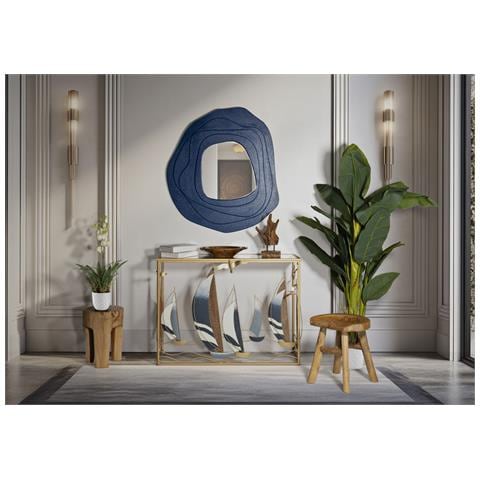 Tavolo Consolle Barche 9 - Multicolore - Metallo - 108x37x80 Cm - Foto 8